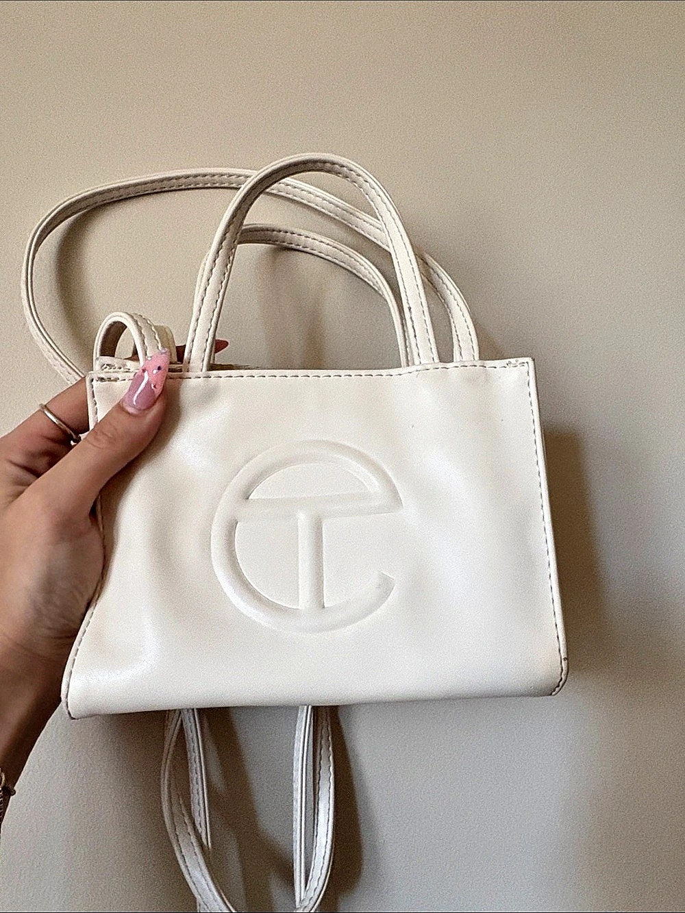 TELFAR Small Shopping Bag in White